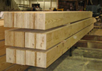 Glulam in SWC shop